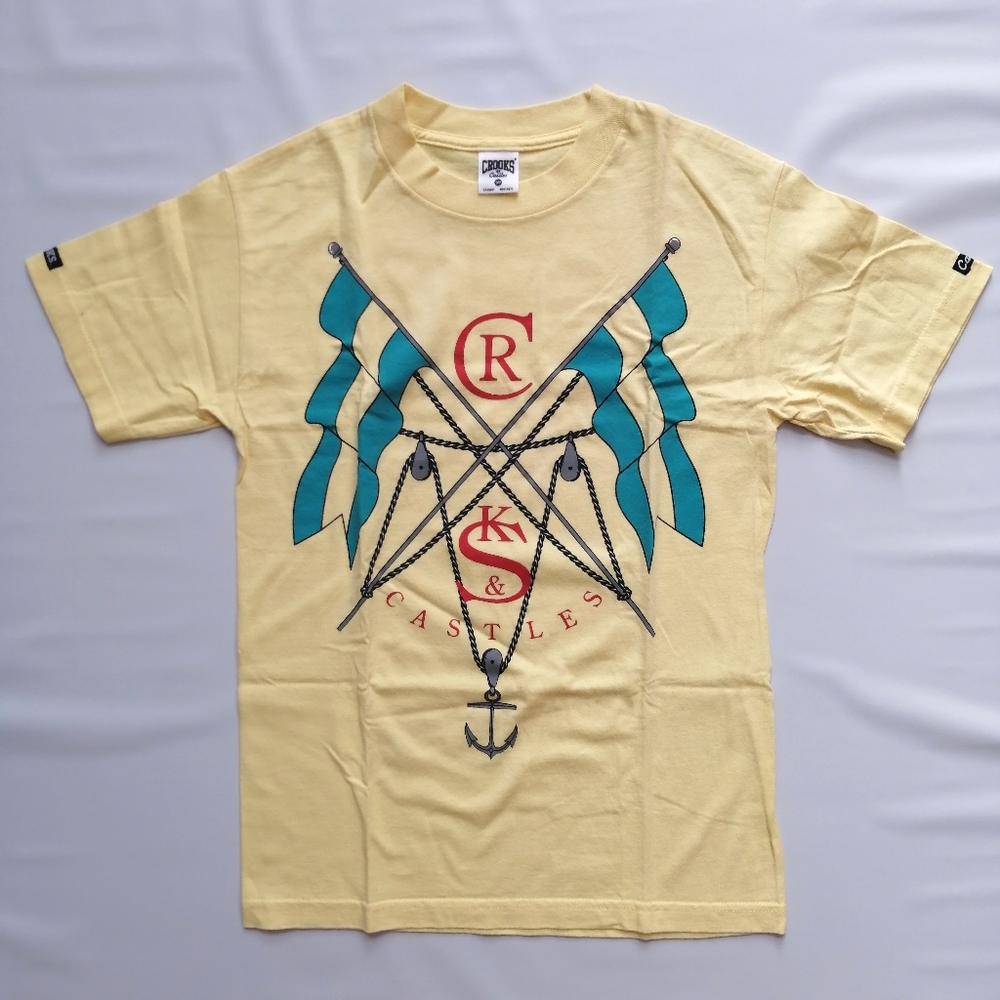 Crooks & Castles Yellow T-shirt Small